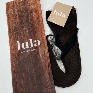 Lula NWT Halo Hair Extension, 16 inch, M02, 8B, Dark Brown, Premium Quality
